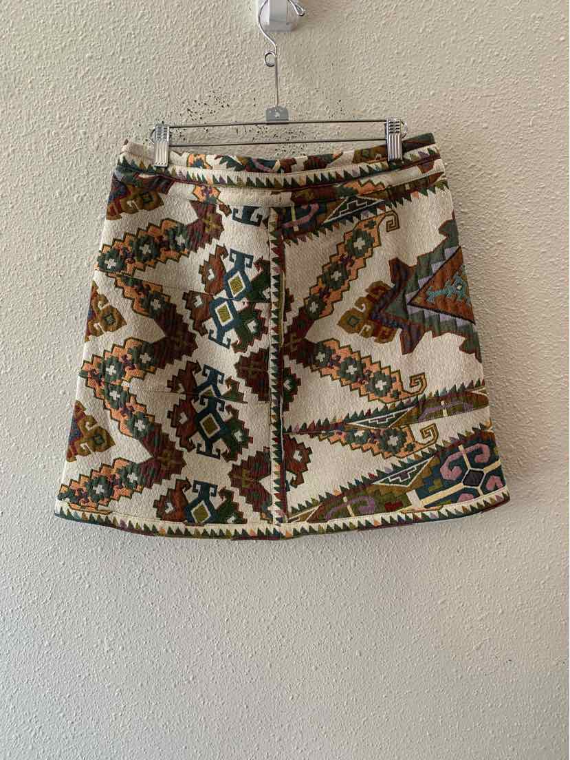 Hunter Bell Cream Multi Size 10 Skirt