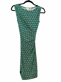 diane von furstenberg Green and White Size 0 Dress