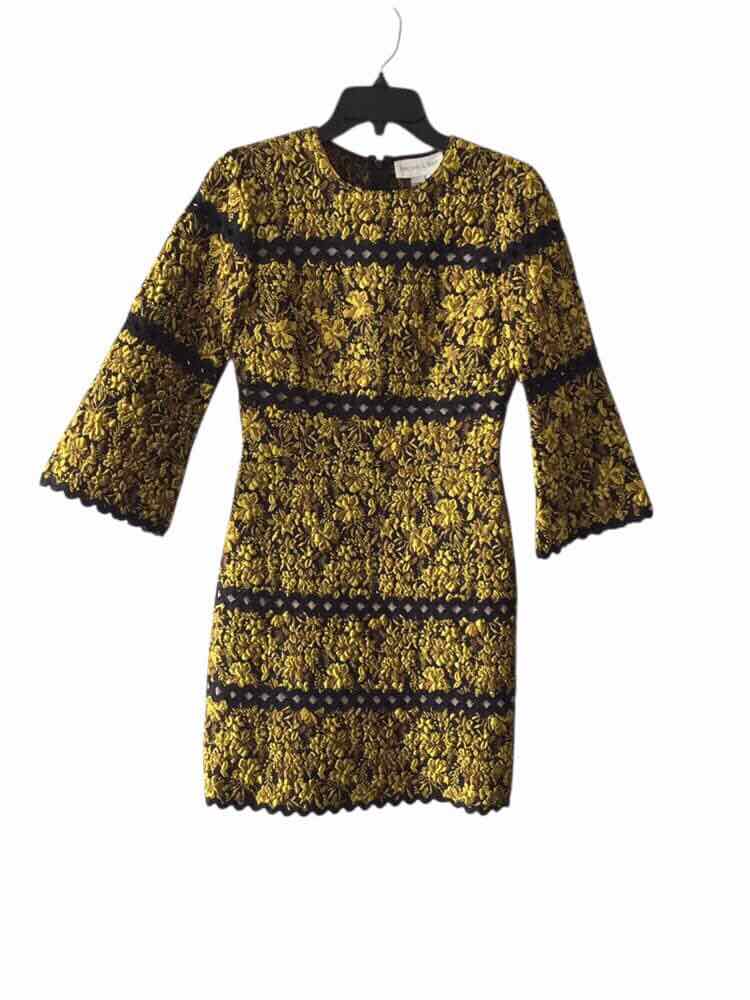 Sachin & Babi Black and yellow Size 0 Dress
