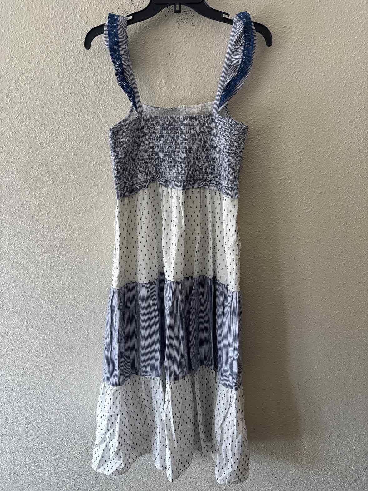J Crew Factory Blue and White Size No Label Dress