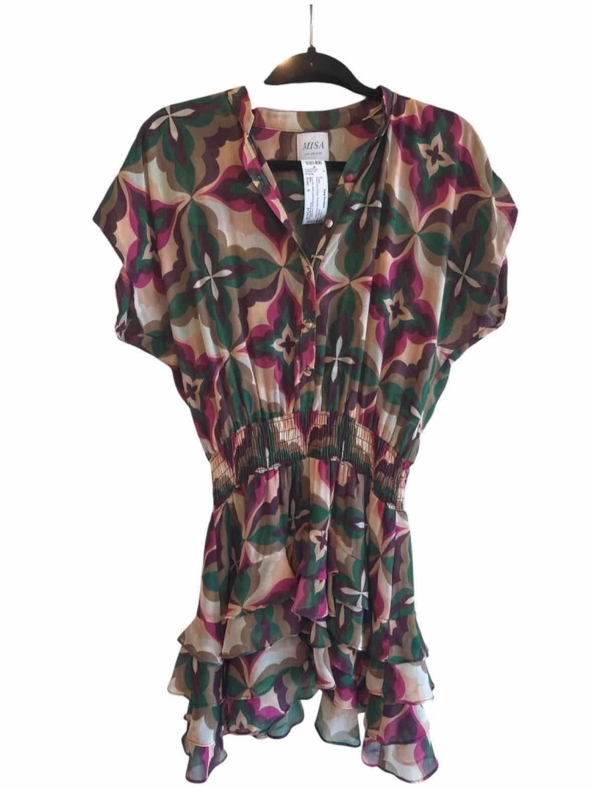 Misa Green and Purple Size S Dress