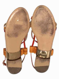 Salvatore Ferragamo Red and Orange Size 7 1/2 Shoes