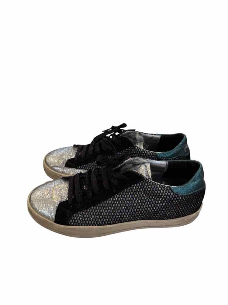 P448 Black and silver Size 39 Shoes