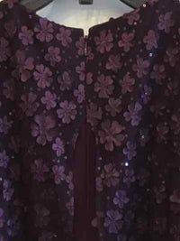 Tahari Arthur Levine Aubergine Size 6 Gown/Evening Wear