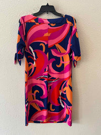Trina Trina Turk Navy and Orange Size XS Dress