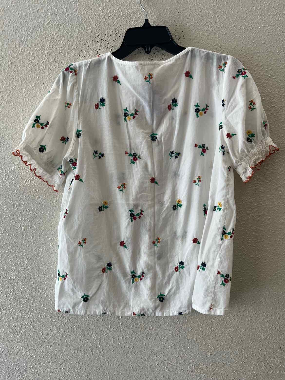 Sezane White Multi Size 38 Shirt