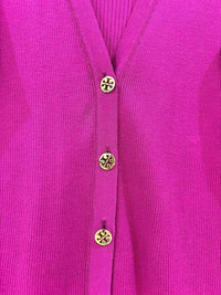 Tory Burch Purple Size L Cardigan