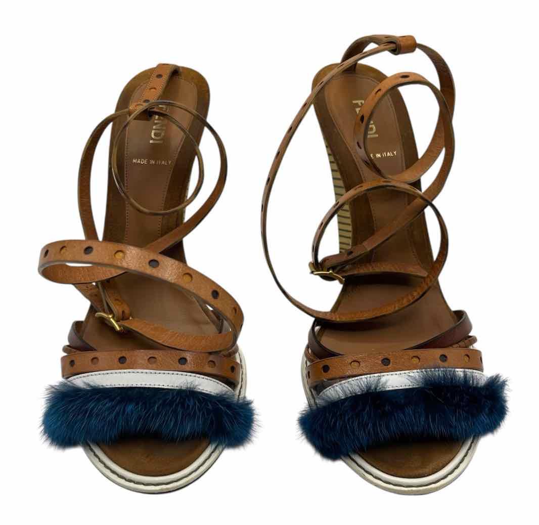 Fendi Brown multi Size 39 Shoes