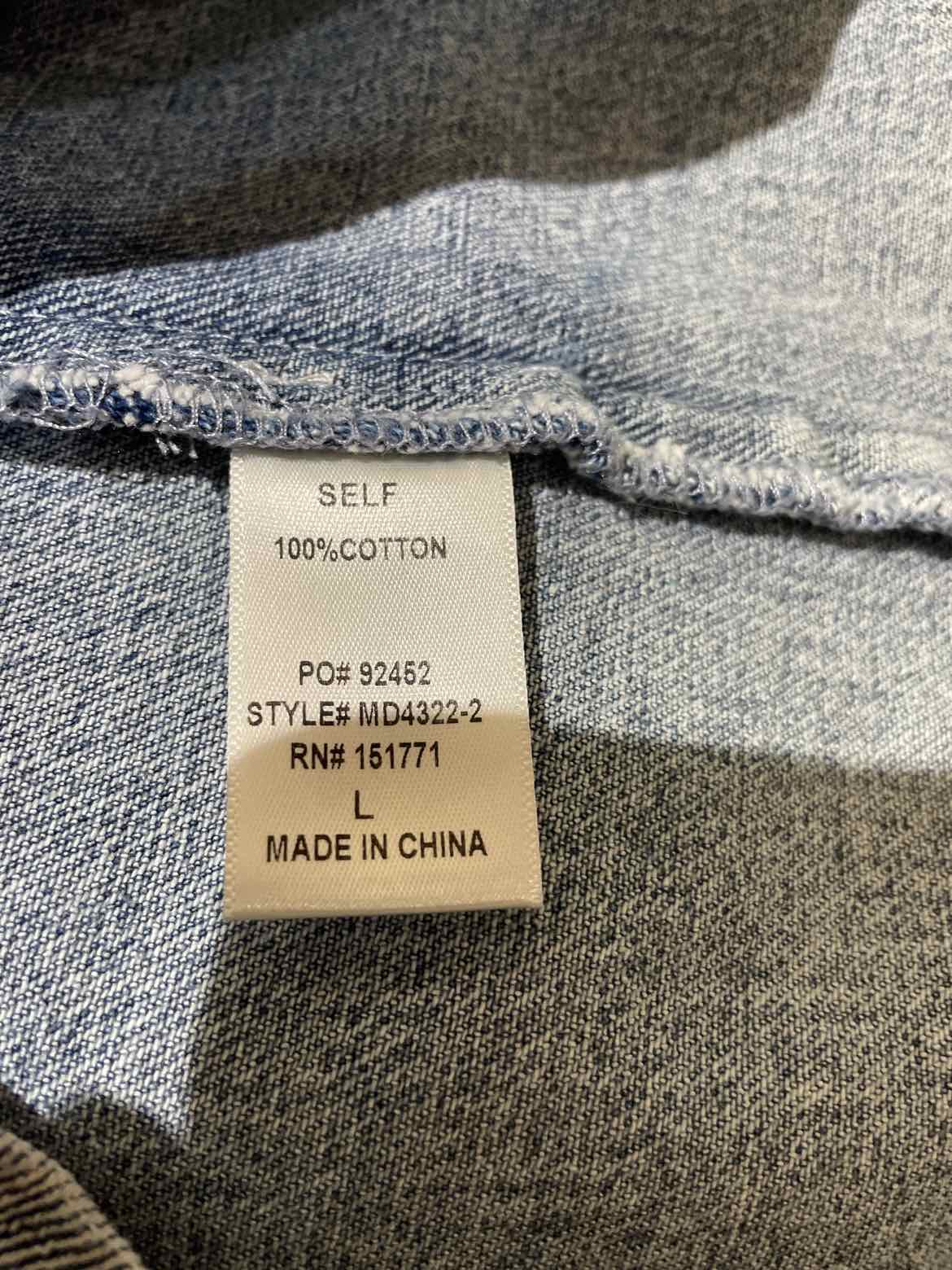 Le Lis Light Wash Size L Dress