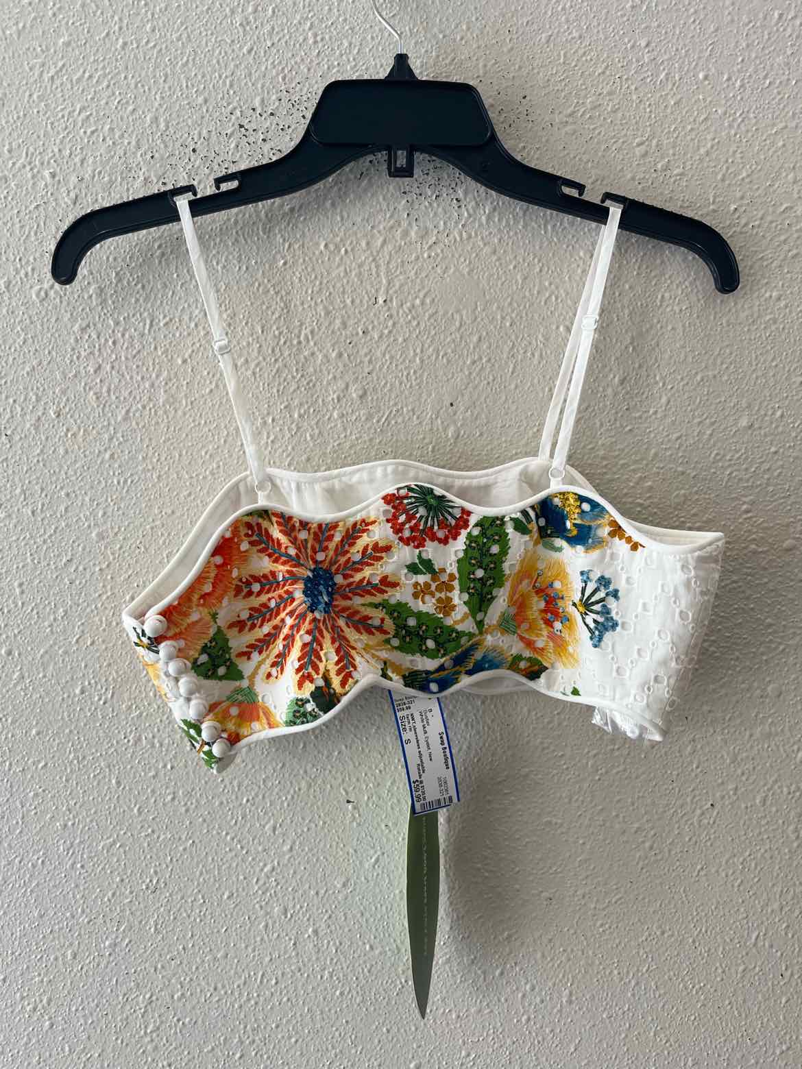 farm rio White Multi Size S Bustier