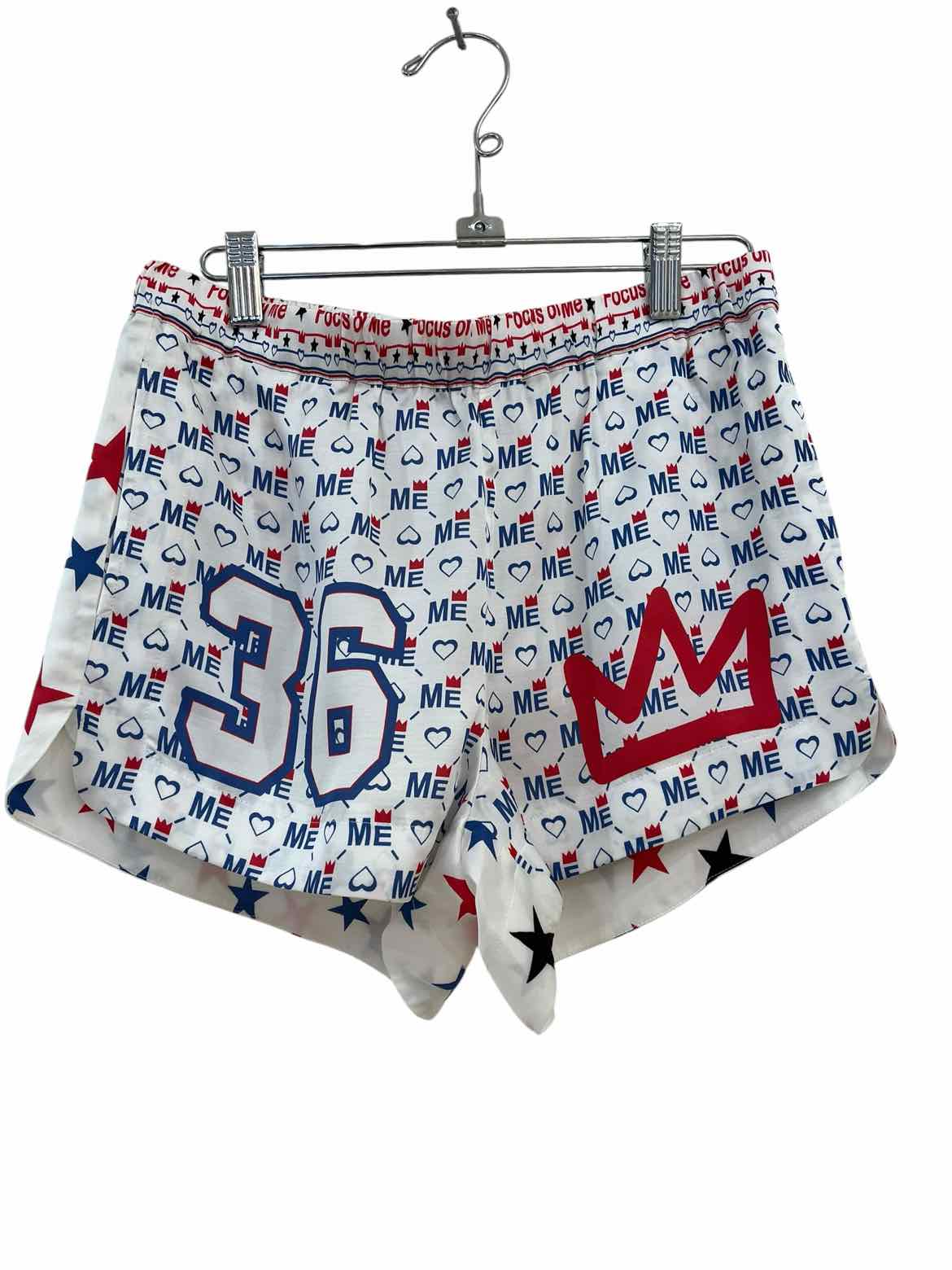 Me369 White and Blue Size XS Shorts