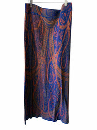 Peruvian Connection blue and orange Size XL Skirt