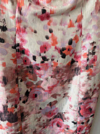 Kay Unger Cream Multi Size 6 Dress