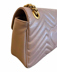 Gucci GG Marmont Small Leather Shoulder B rose mauve Handbag