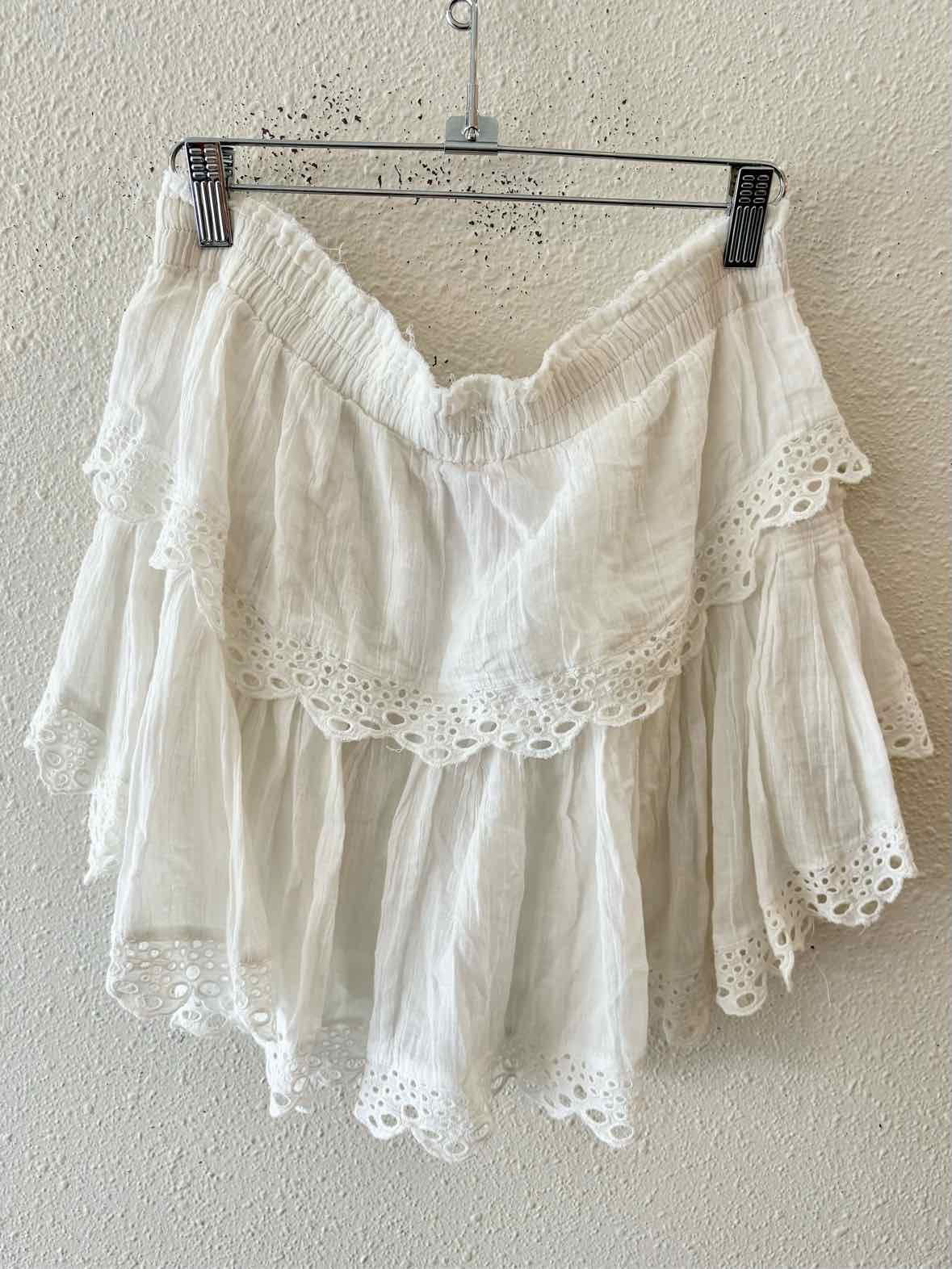 Love Shack Fancy White Size 1 Skirt