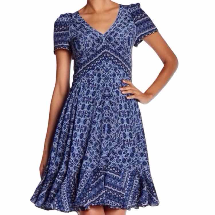 Rebecca Taylor Blue Size 2 Dress