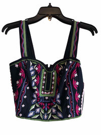 Anthropologie Black & Multi Size 6 Shirt