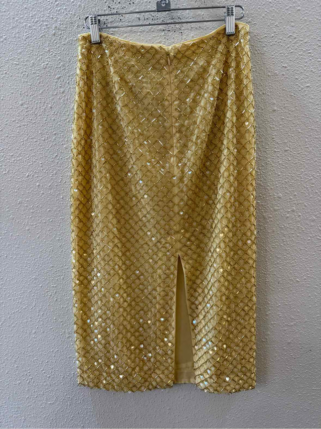 Veronica Beard Gold Size 2 Skirt