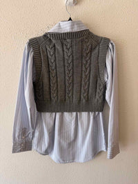ASTR Blue and Grey Size XS Shirt