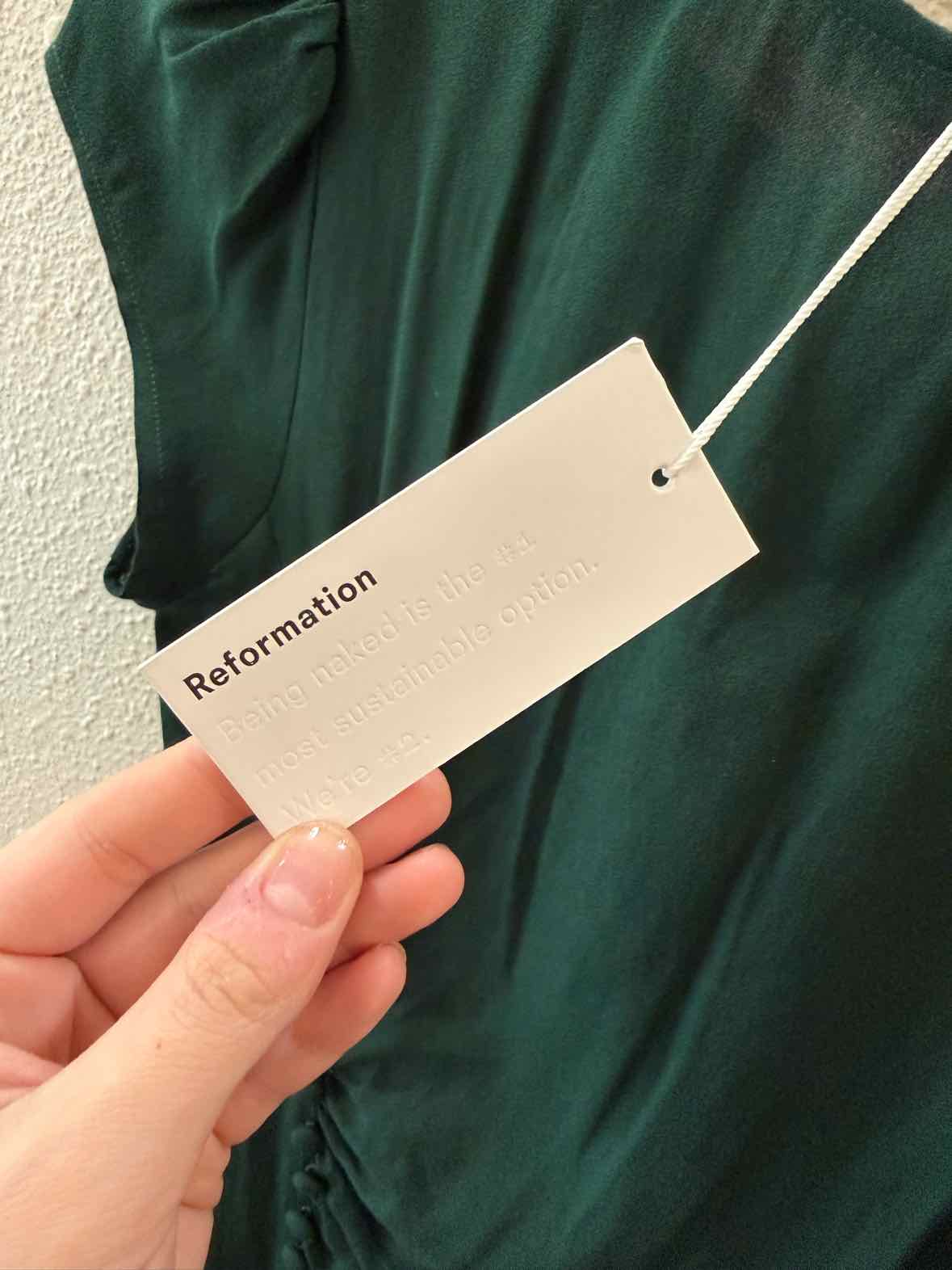 Reformation Green Size 6 Dress