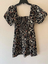 LOST + WANDER Black Multi Size S Dress