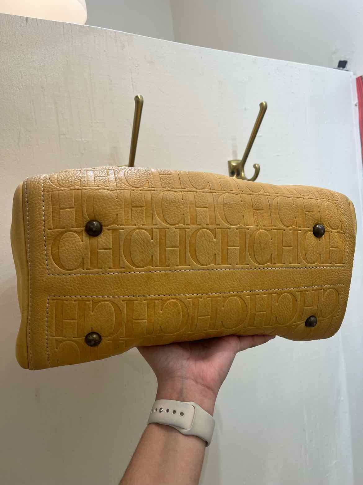 Carolina Herrera Andy 7 Yellow Handbag