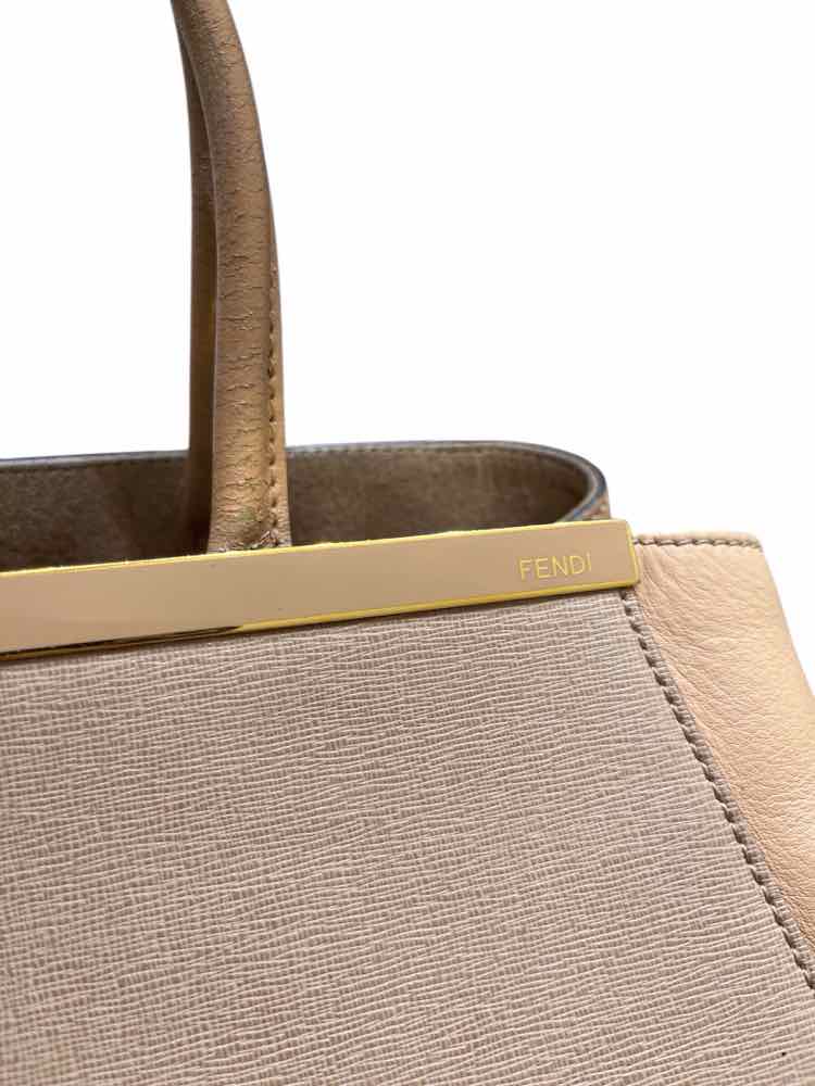 Fendi 2jours Elite Tote Beige Handbag