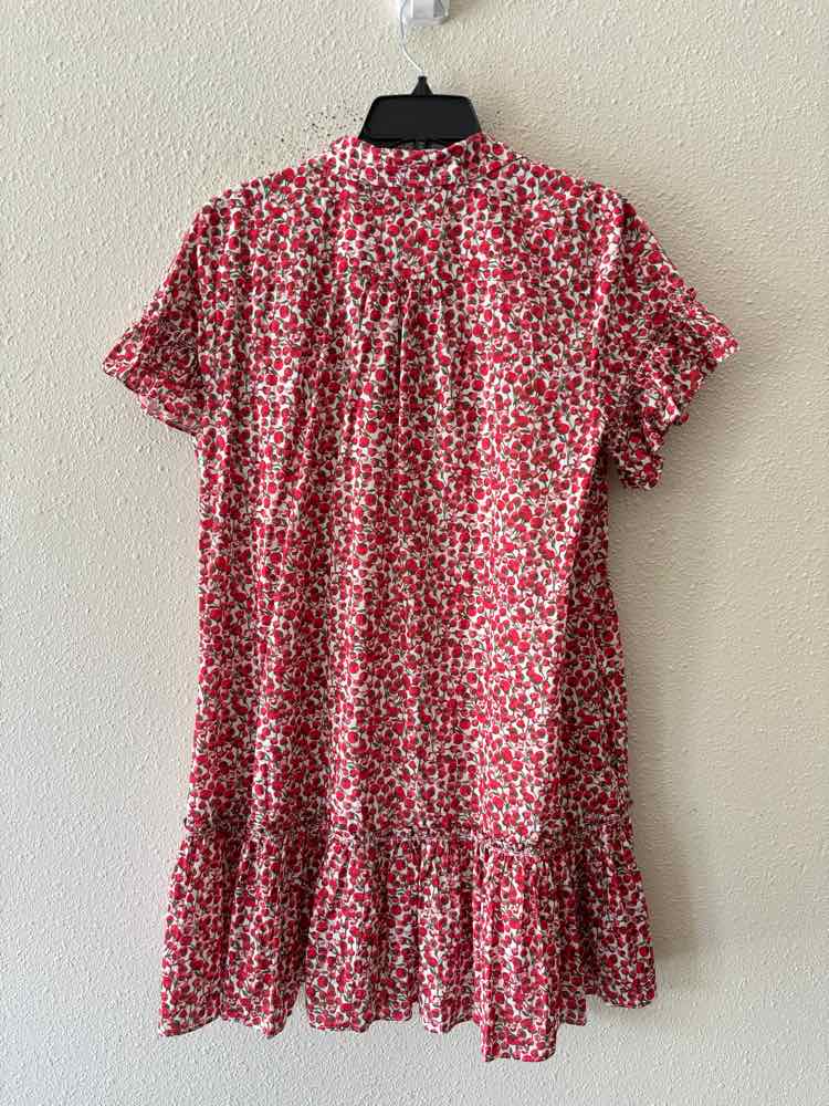 J Crew Red and white Size M Dress
