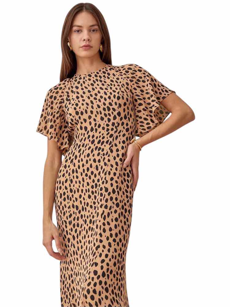 Reformation Brown and black Size 0 Dress