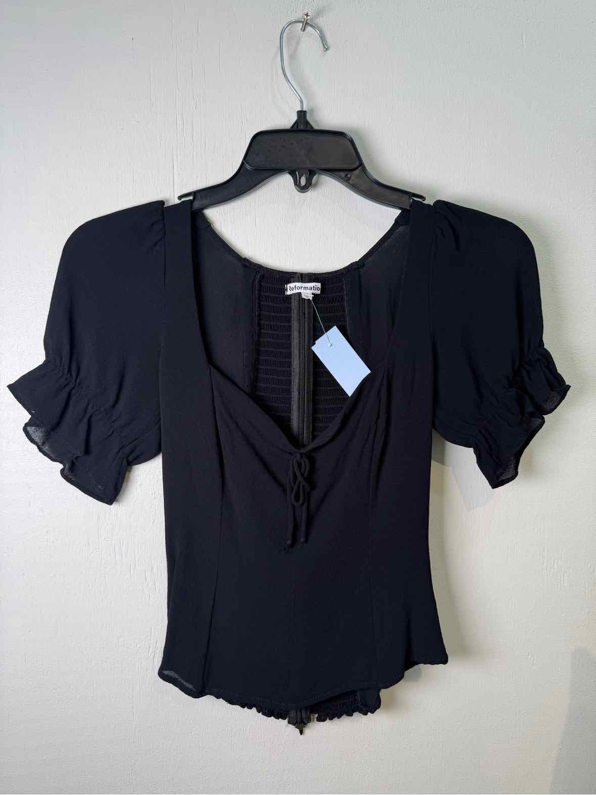 Reformation Black Size 2 Shirt