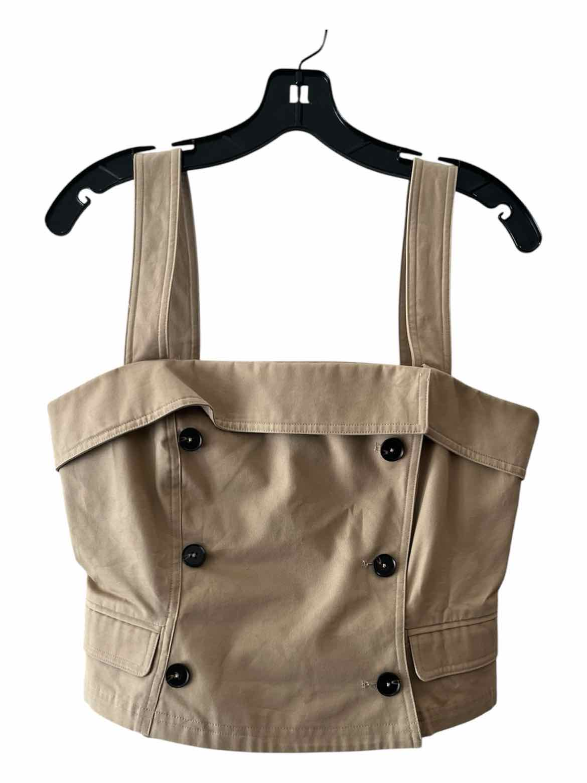French Connection Tan Size 8 Shirt