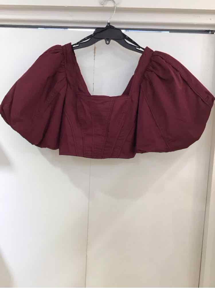 Aje. Burgandy Size AU10/US6 Shirt