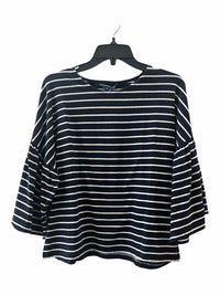 French Connection Navy and White Size M Shirt