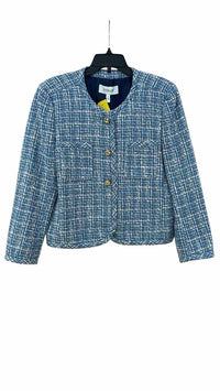 Derek Lam 10 Crosby Blue/White Size 10 Jacket