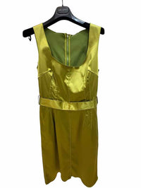 Dolce and Gabana Chartreuse Size 44 Dress