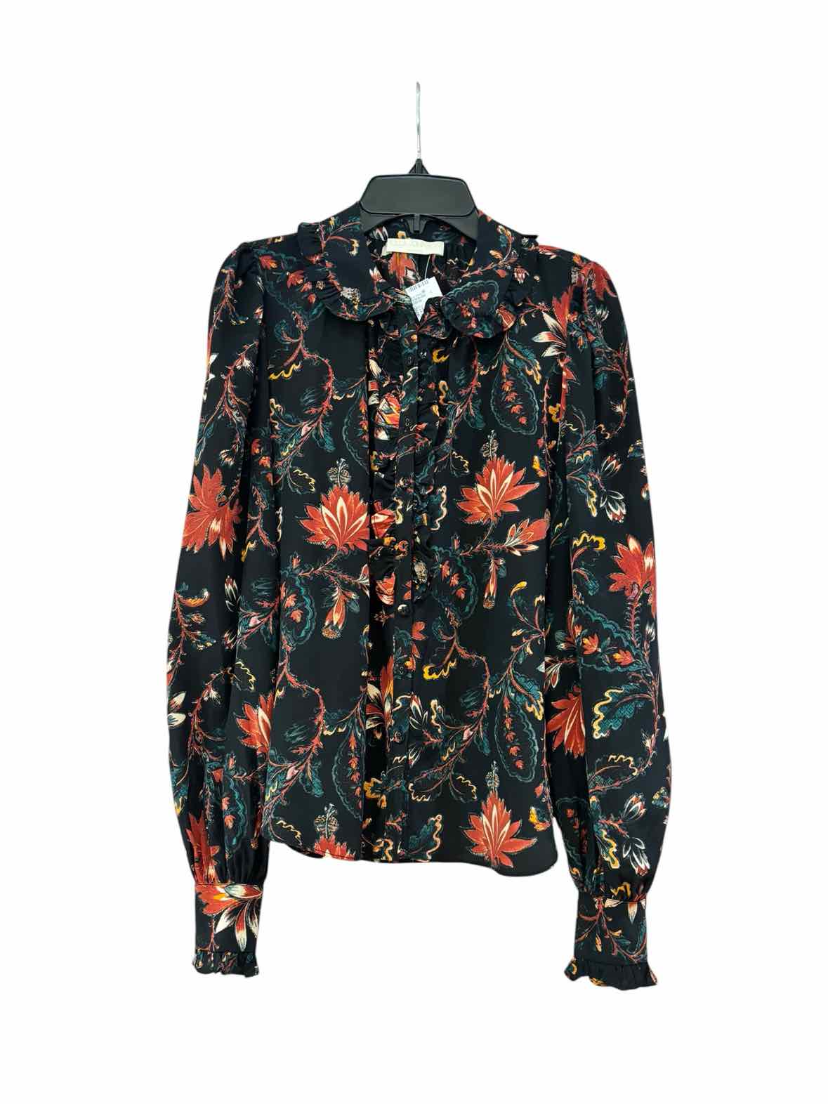 ULLA JOHNSON Black Multi Size 0 Shirt