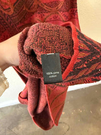 Peruvian Connection Red and Black Size L Dress