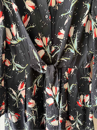 Rebecca Taylor Black Multi Size 6 Dress