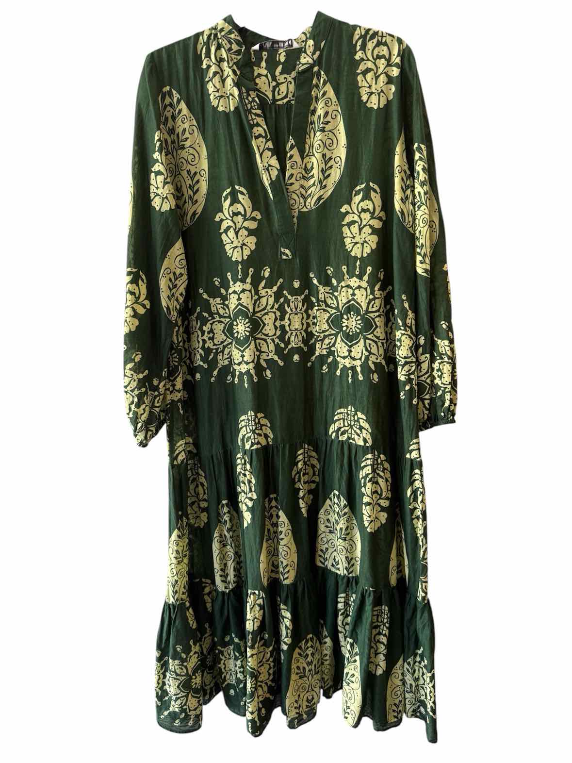 Zara Emerald Multi Size M Dress