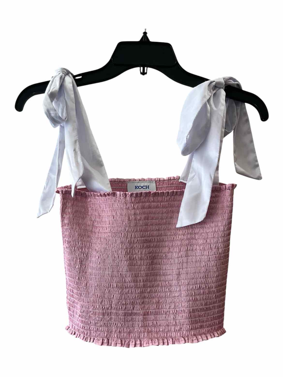 KOCH Pink and White Size S Shirt