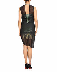Diesel Blue and Black Size S Dress