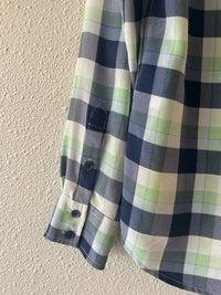 Equipment Blue and Green Size M Shirt