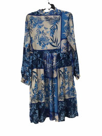Johnny Was Blue and White Size M Dress