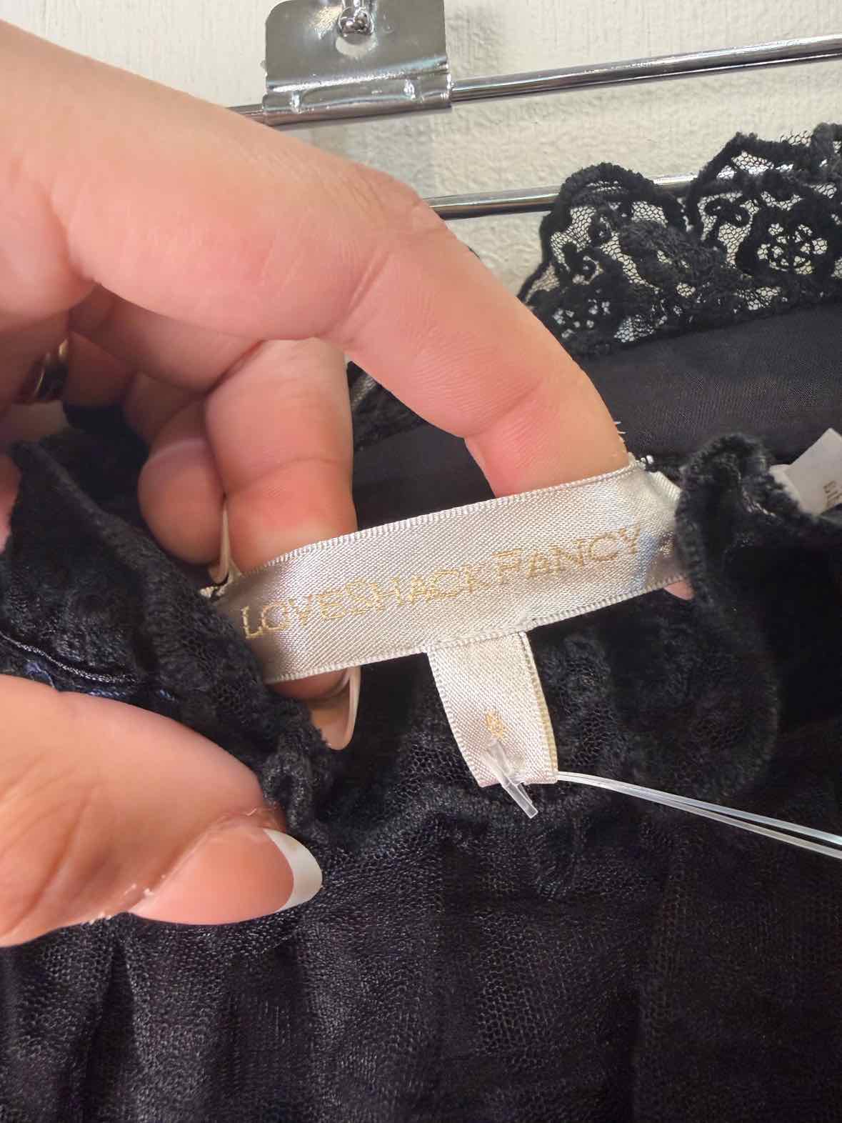 LoveShackFancy Black Size 6 Skirt