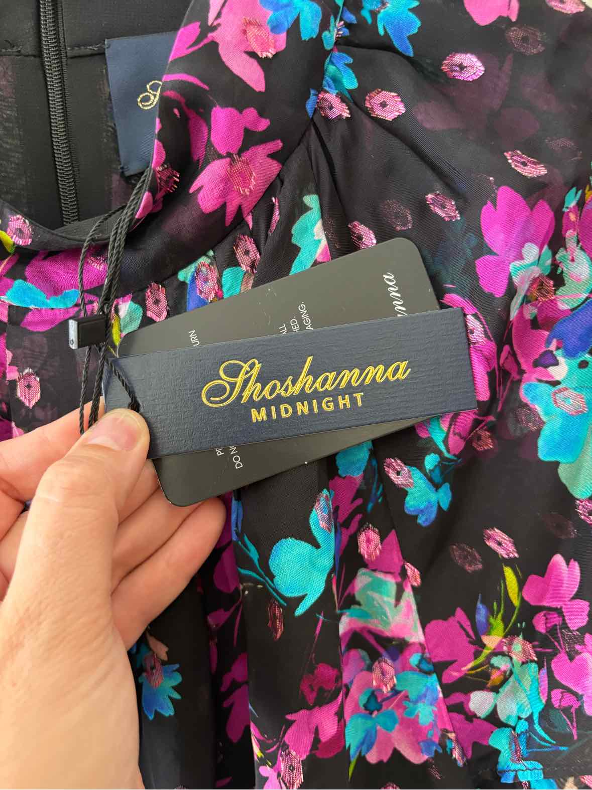 Shoshanna Black Multi Size 6 Dress