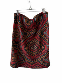 Peruvian Connection Black Multi Size L Skirt