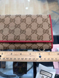 Gucci Beige and Red Wallet