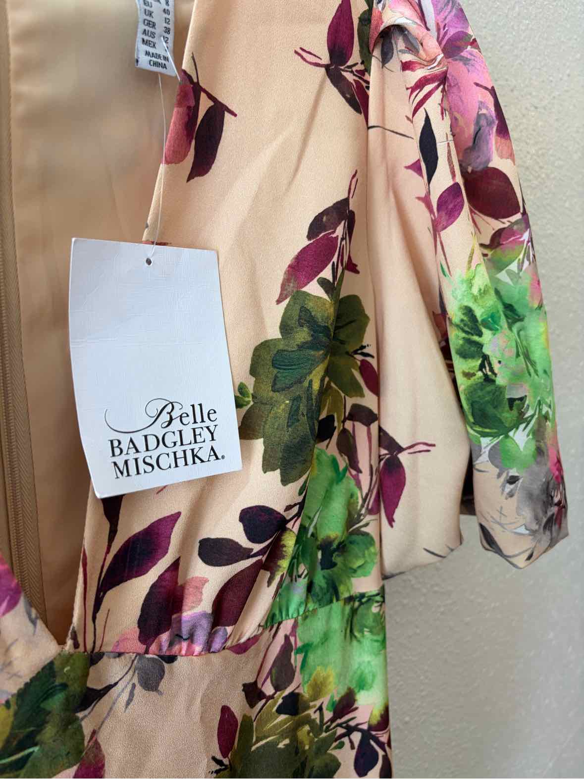 Belle Badgley Misch. Nude Multi Size 8 Dress