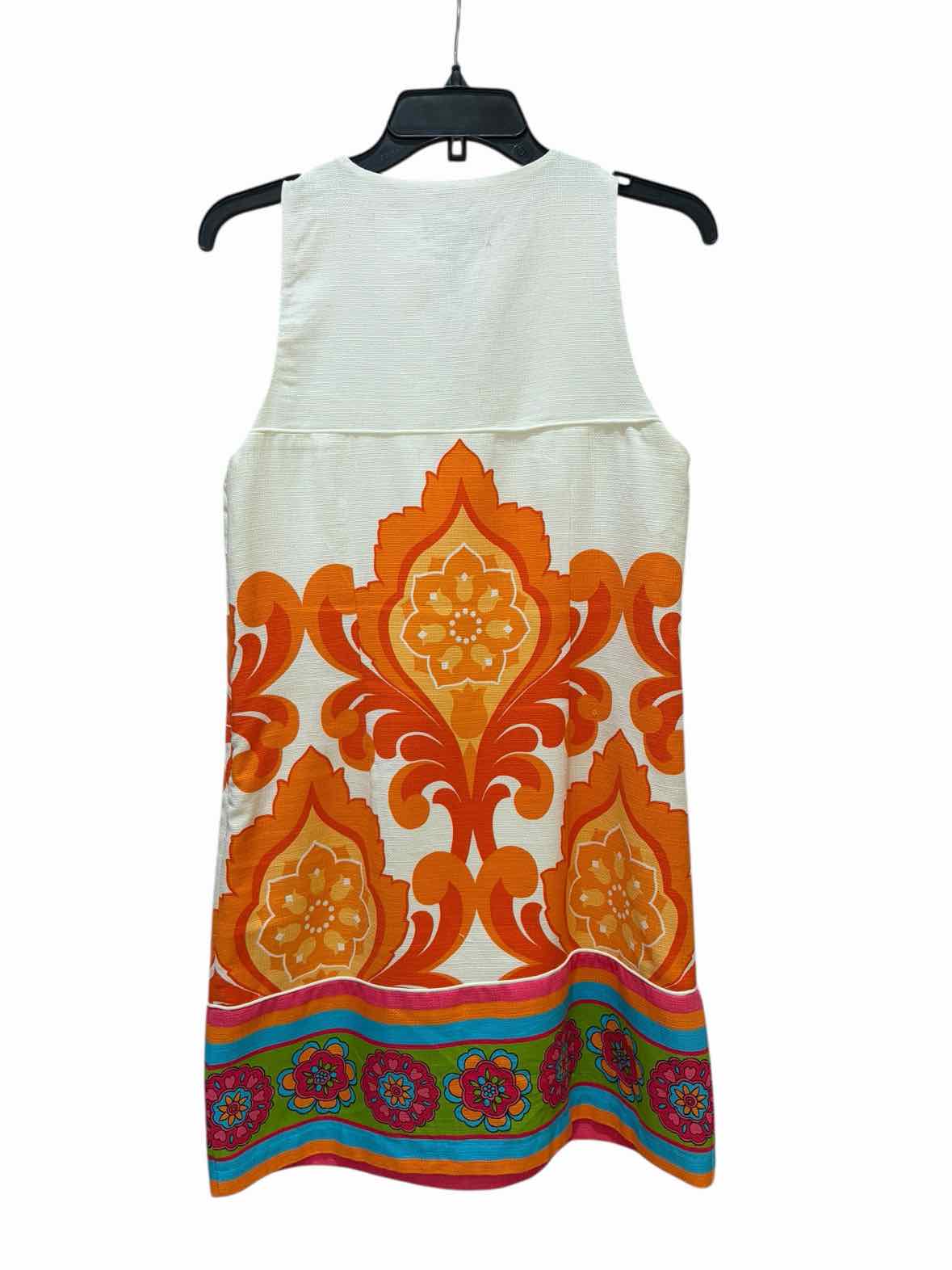 Laundry by Shelli White/Orange multi Size 4 Dress