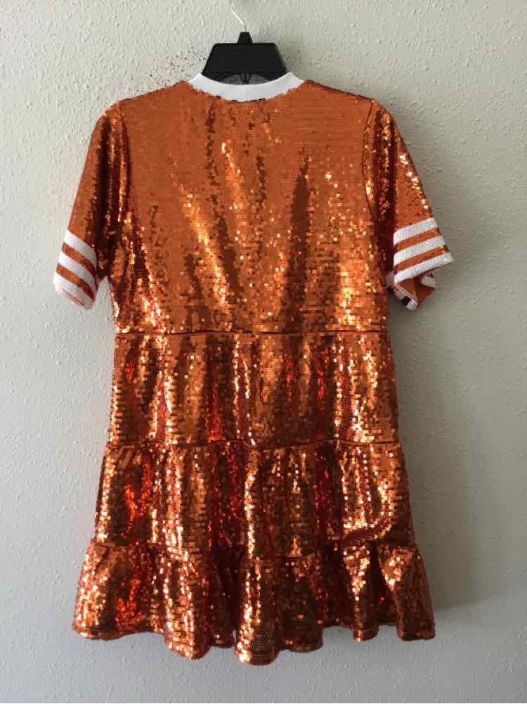 Francescas Orange and White Size S Dress